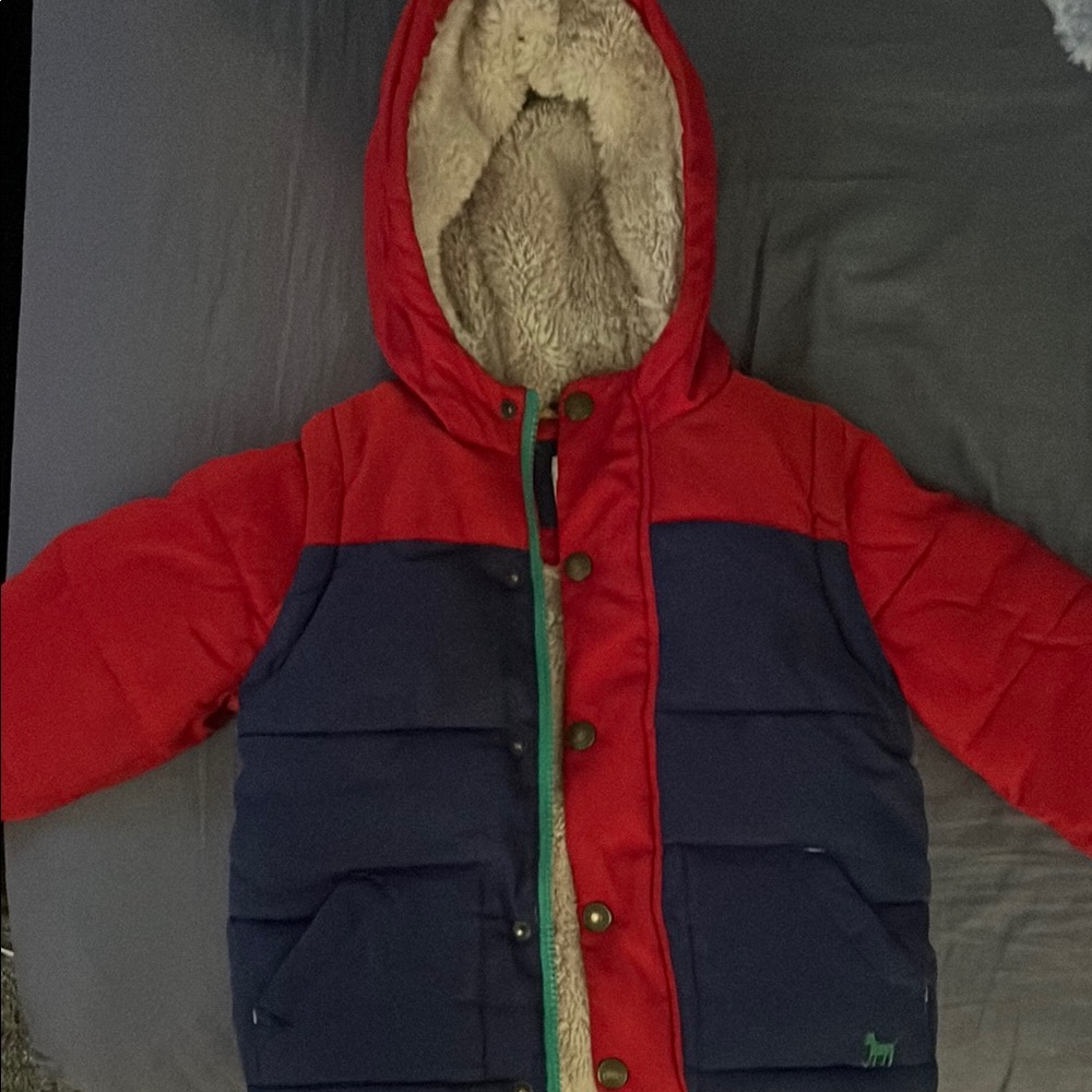 Baby Boden Red and Navy Jacket